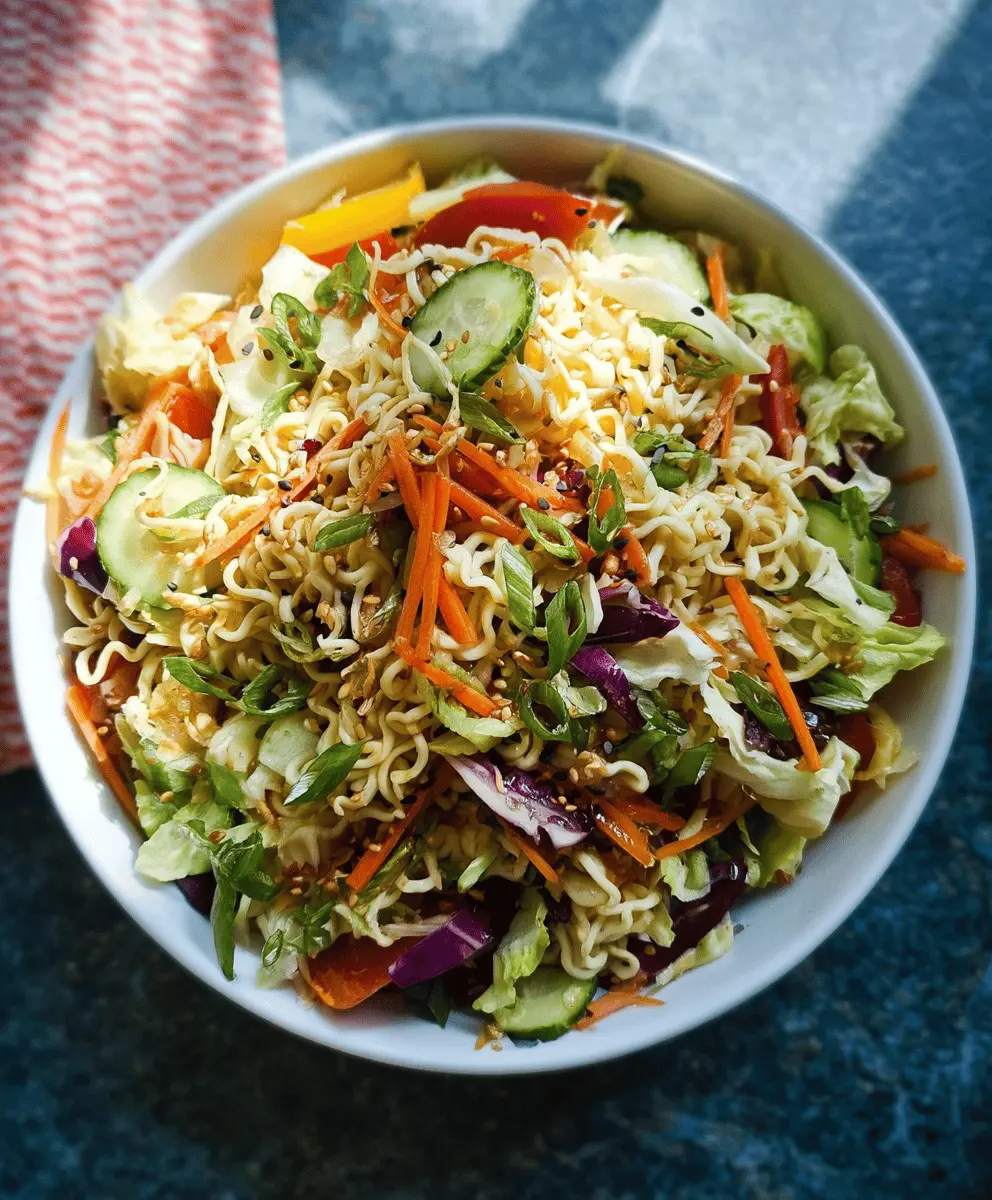 Boost Your Salad: Crunchy Ramen Noodle Salad with Custom Flavor Add-ins